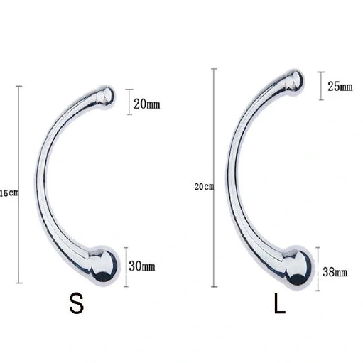 Anal Hooks Ended Elegant Steel Anal 5858 Stainless Hook Double 0902
